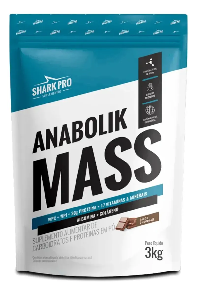 Anabolik Mass Hipercalórico 3kg - Shark Pro