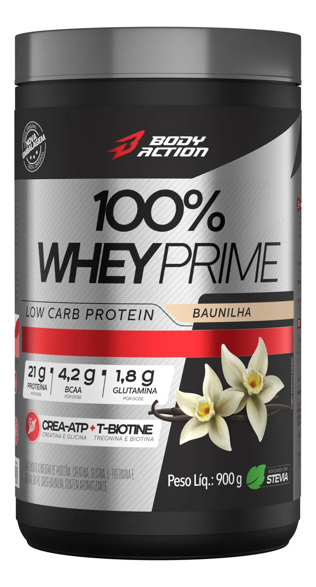 Whey 100% Proteína Prime Low Carb Body Action