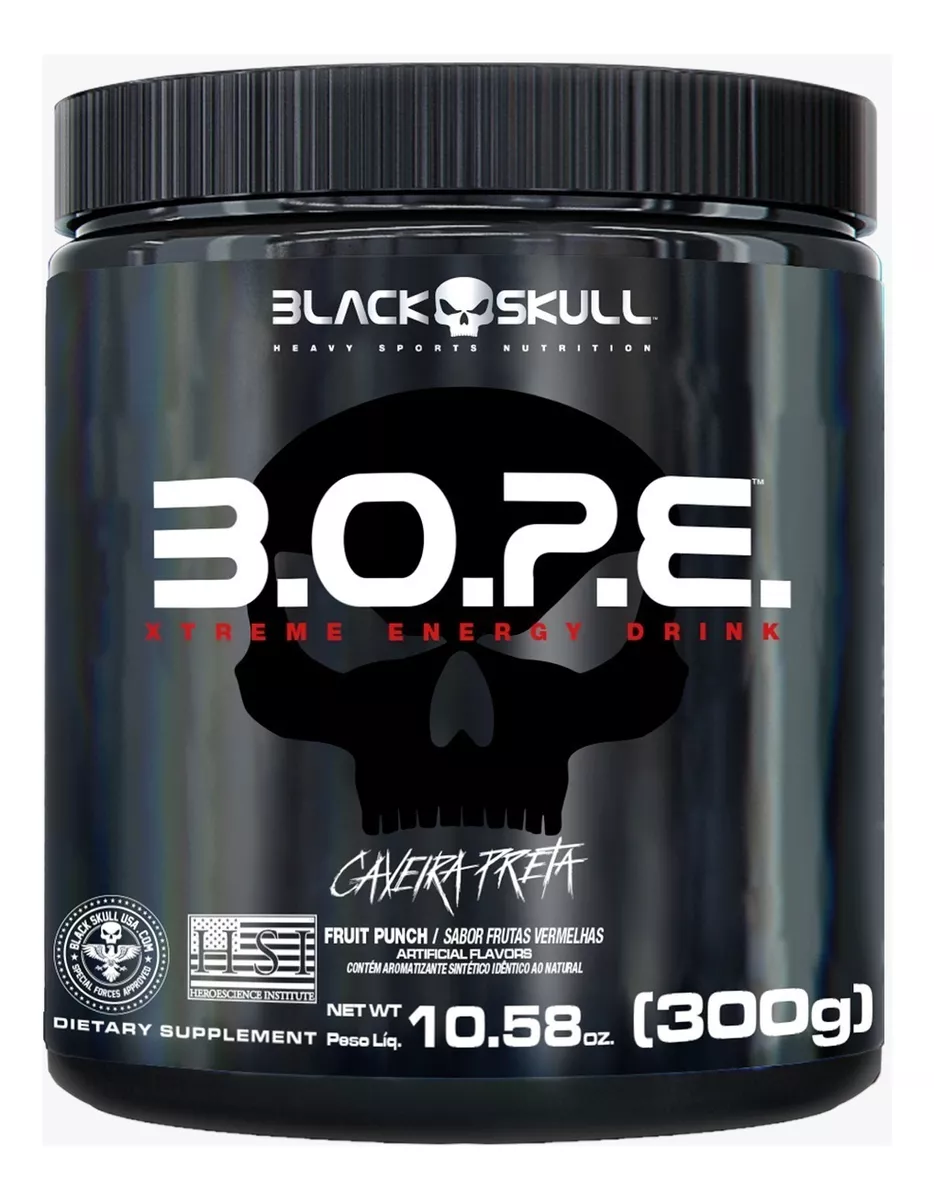 Pré-treino Caveira Preta - BOPE Black Skull
