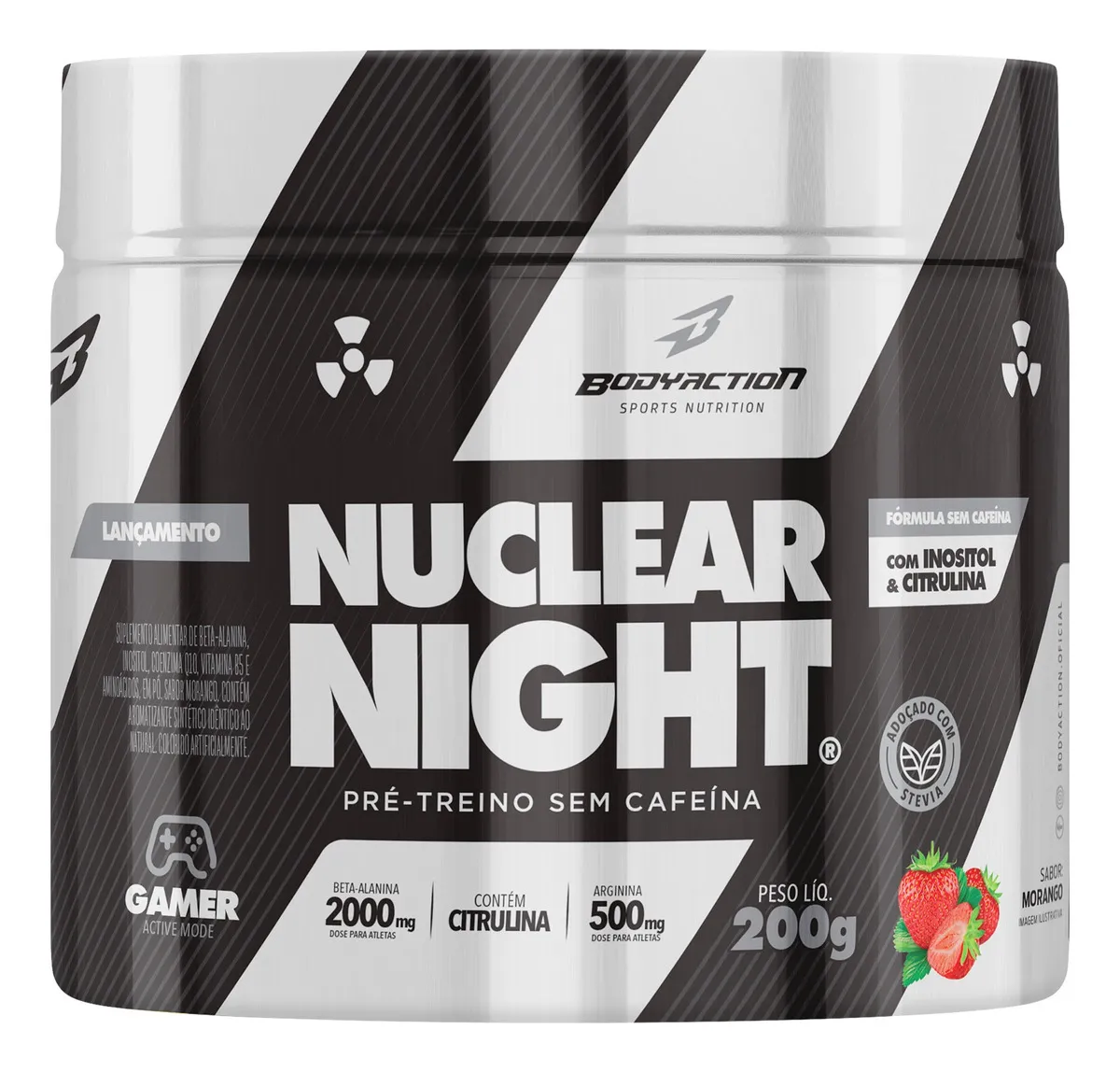 Pré Treino Noturno Sem Cafeína Nuclear Night Bodyaction