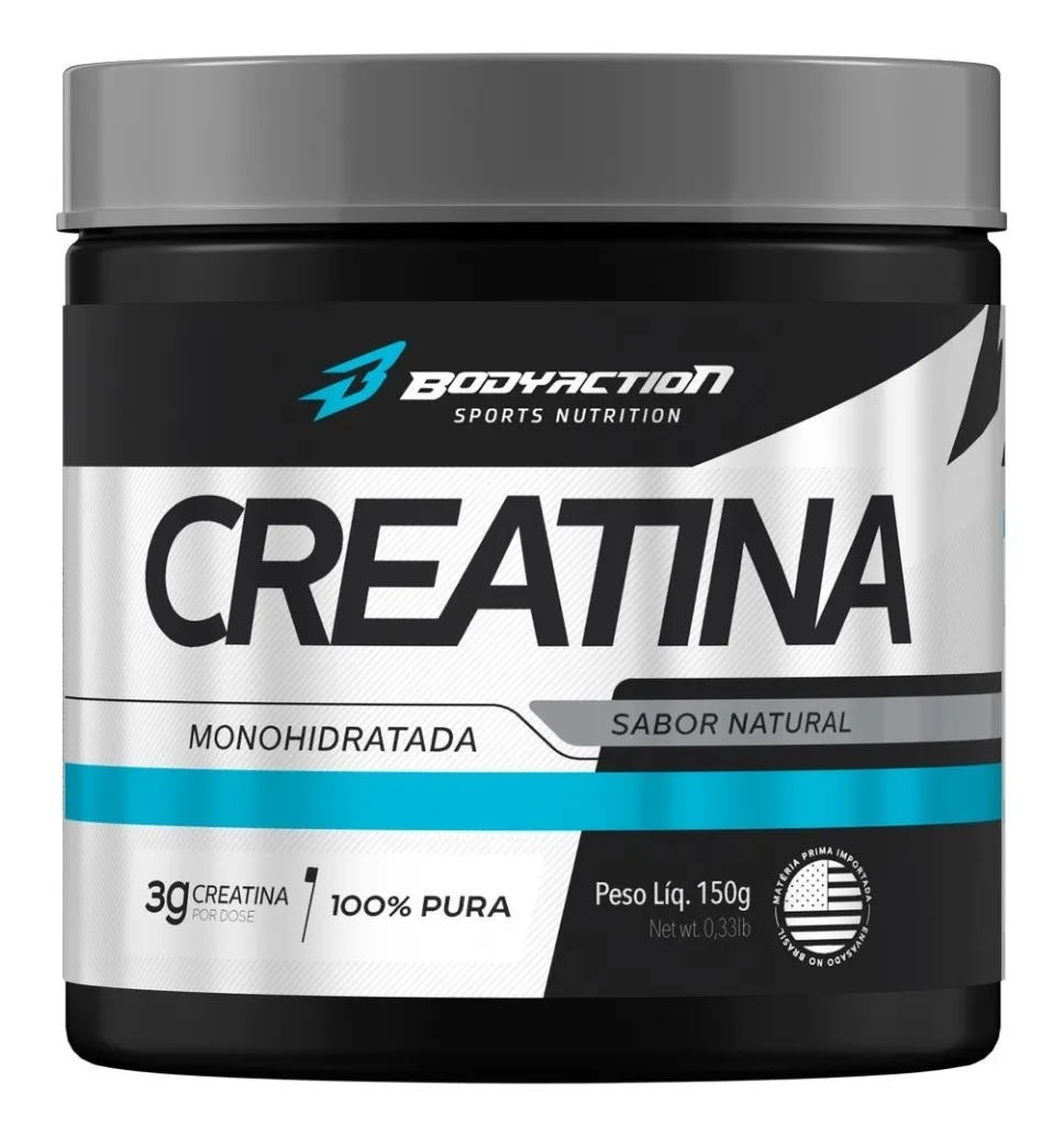 Creatina Monohidratada 300g 100% Pura - Bodyaction Tradicional