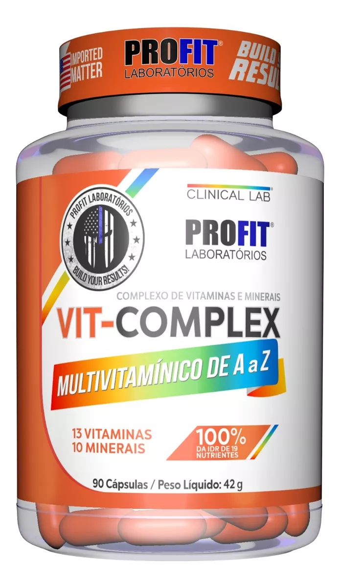Multivitamínico Vit Complex A - Z 90 Capsulas - Profit Labs