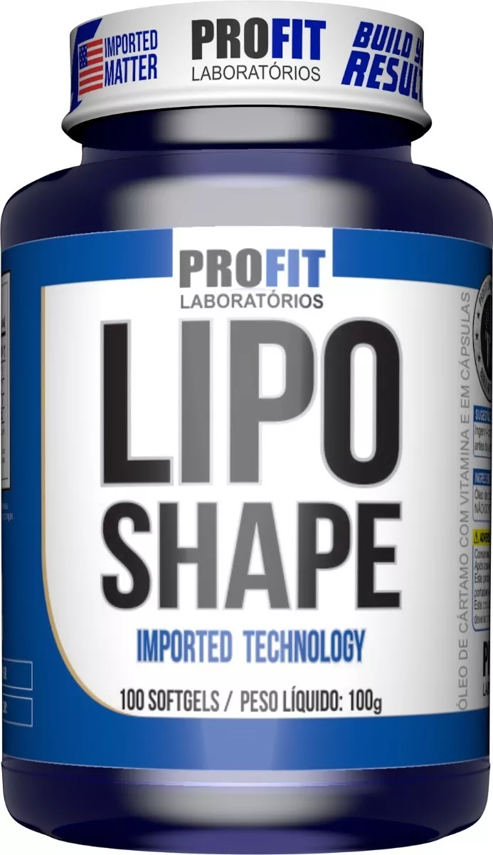 Termogênico Lipo Shape - Óleo De Cártamo 100 Cáps - Profit F