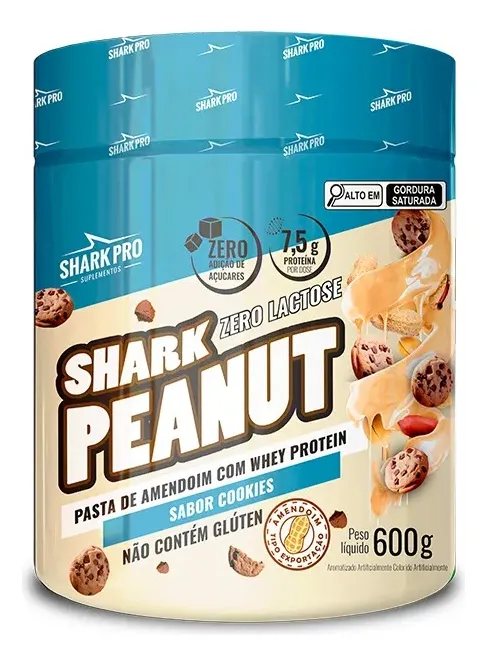 Pasta De Amendoim Sabor Cookies 600g - Shark Pro